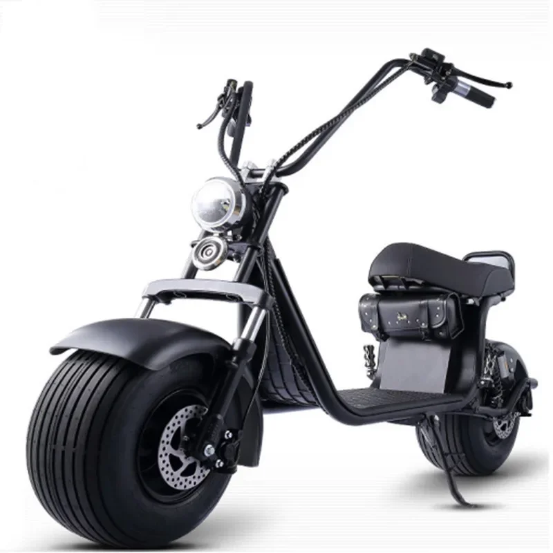 1500W Motor 60V 12AH Adult Electric Scooters 9.5 Inch Fat Tire Ebike for 60km Long Distance