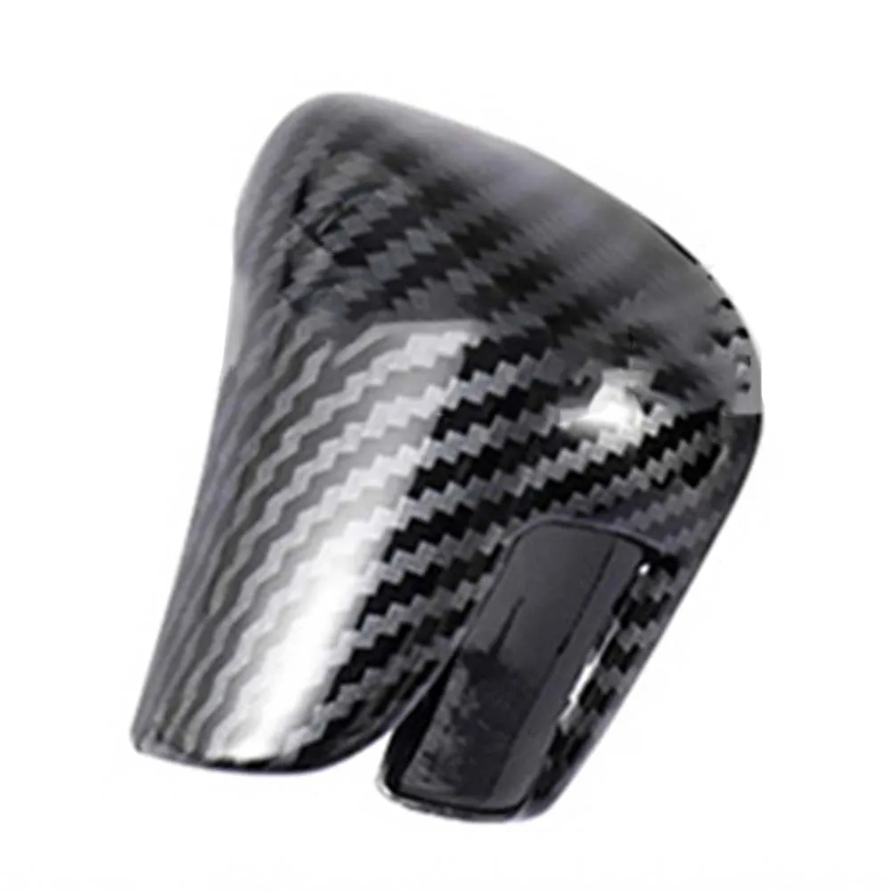 Civic Shift Knob HR-V Shift Cover Black ABS Material Carbon Fiber Texture Easy Remove Hassle-Free Installation