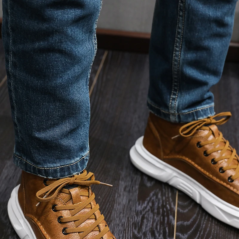 Newly Fashion Designer Men Jeans High Quality Retro Blue Slim Fit Ripped Jeans Men Trousers Vintage Casual Denim Pants Hombre