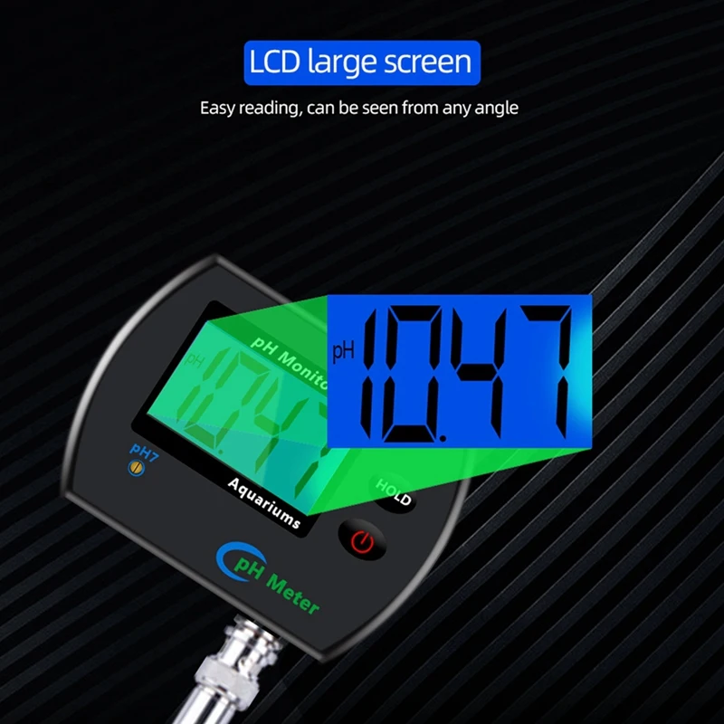 Digital Ph Meter Aquarium Drinking Water Online PH Monitor Professional Accurate Water Quality Tester EU Plug-A55K