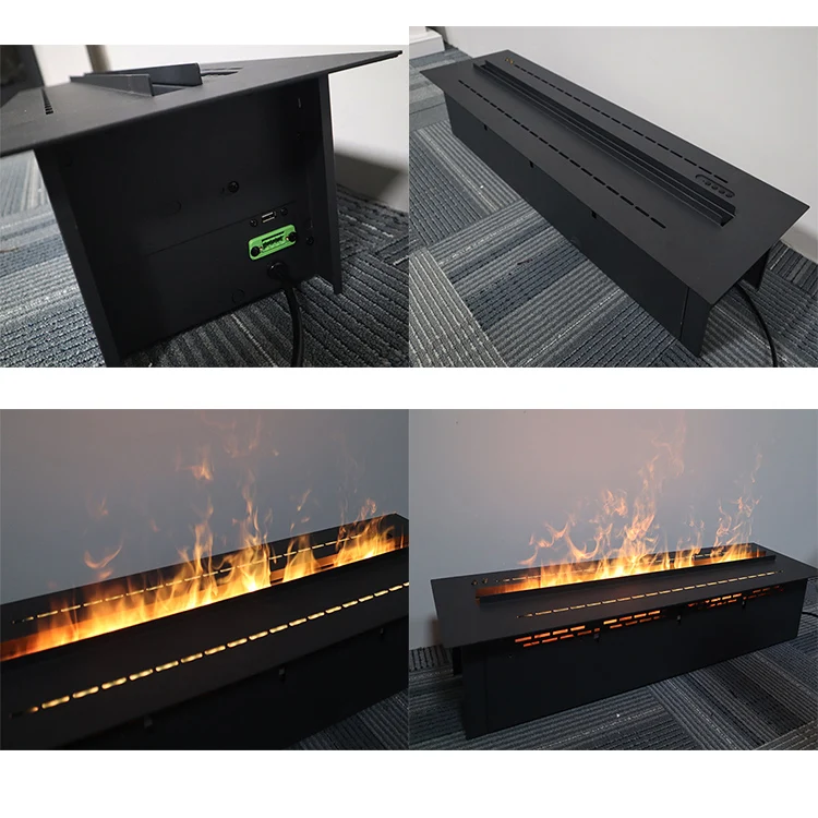 3D Vapor Fireplace Water Steam Electric Fireplaces Insert 7 LED Flame Colors 1000mm