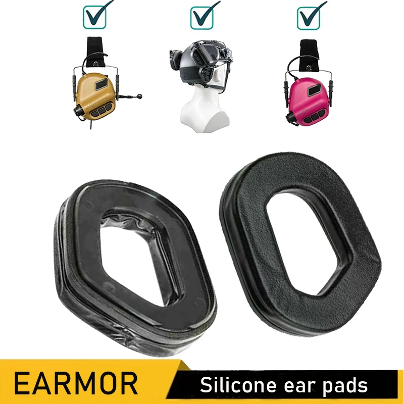 EARMOR tactical headset replacement ear pads S03 silicone ear pads headphone accessories, suitable for M31/M32/M31H/M32H headset