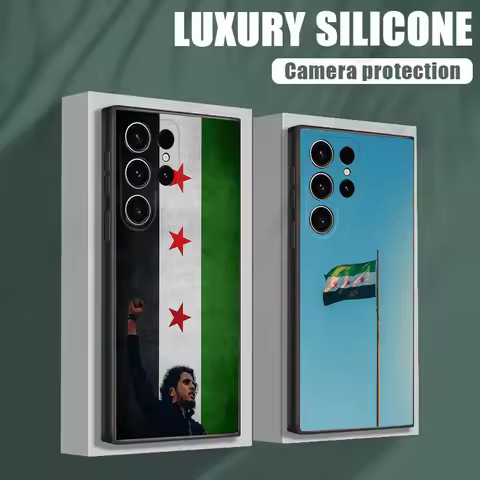 Syria Flag Phone Case For Samsung S25,S24,S21,S22,S23,S30,Ultra,S20,Plus,Fe,Lite,Note,10 Black Soft Shell