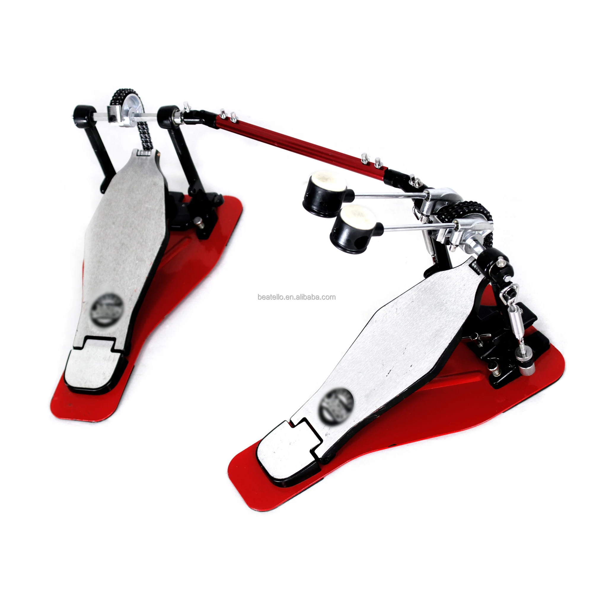 Pedal de doble cadena, eje de transmisión directa, Pedal de tambor de contrabajo, pie de tambor de percusión, Pedal doble para Longboard