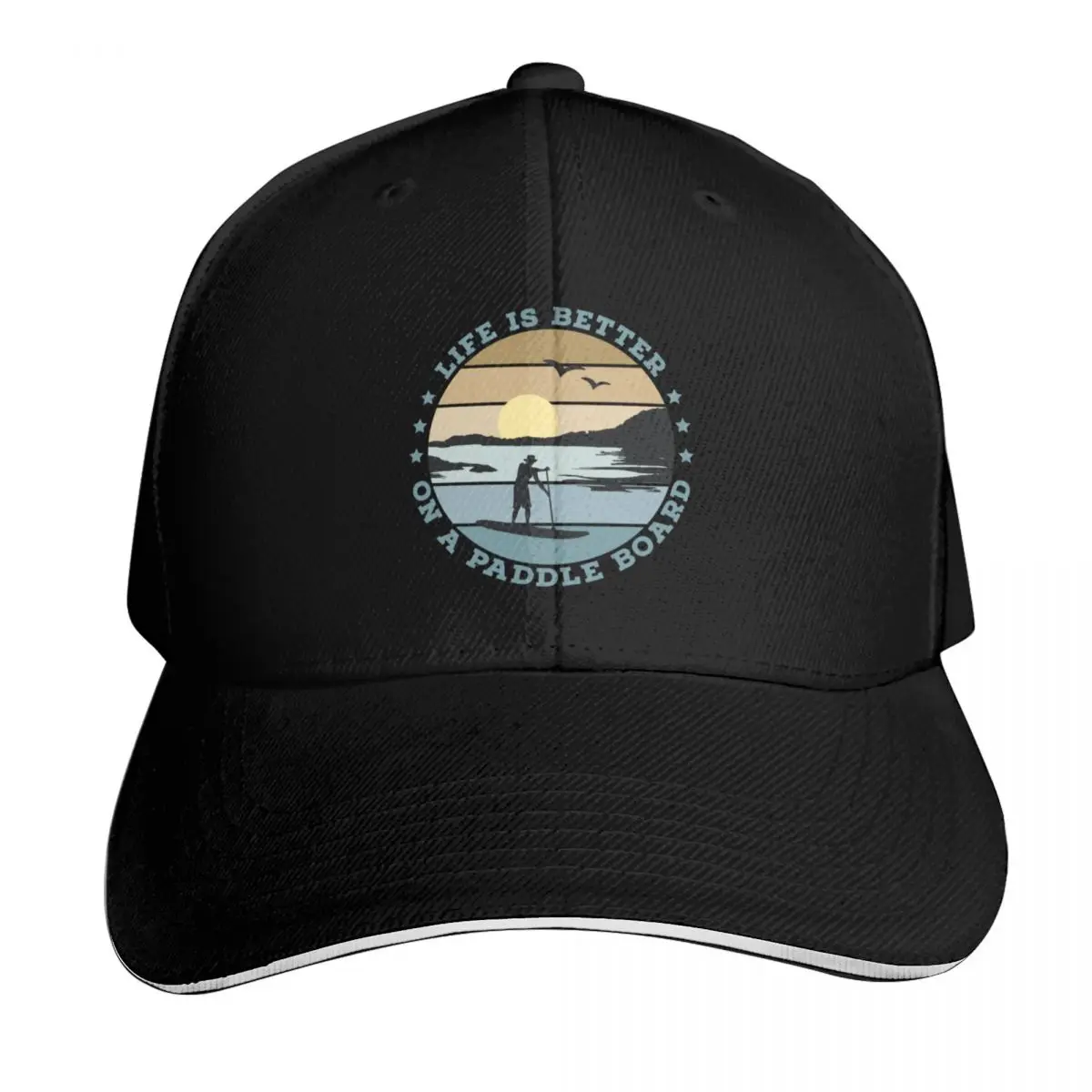SUP - Life is better on a paddle board (Men) Baseball Cap Men Women Casual Summer Sport Sun Cap