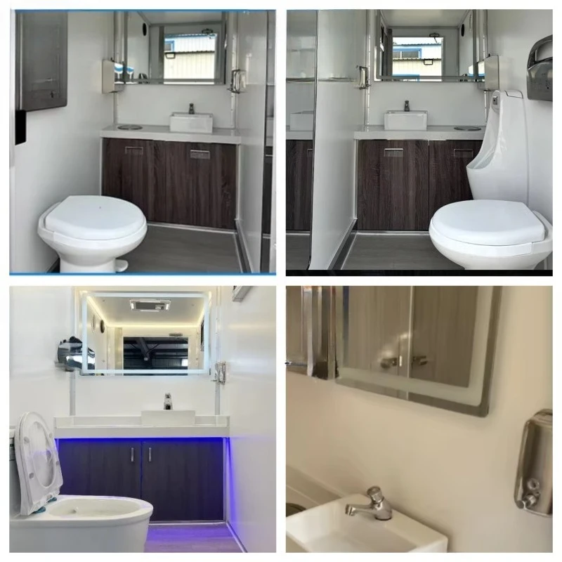 Bagno Portatile da Esterno, Toilette Mobile, Servizi Igienici Mobili, Rimorchio Bagno