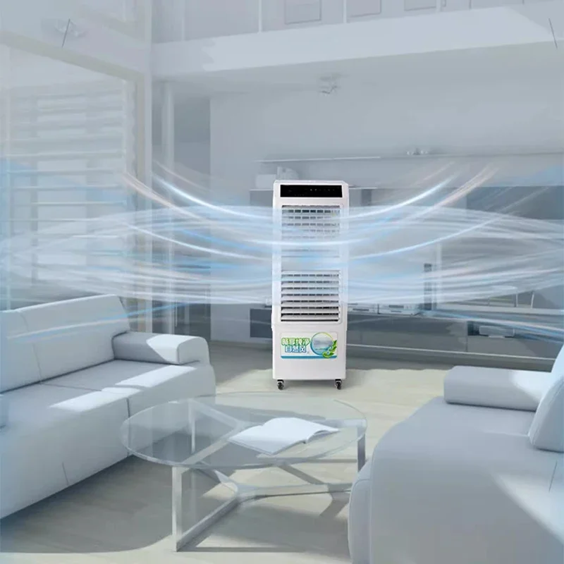 Double Outlet Mobile Air Cooler Refrigeration Evaporative Fan Commercial Office Water Cooling Water Circulation Air Conditioning