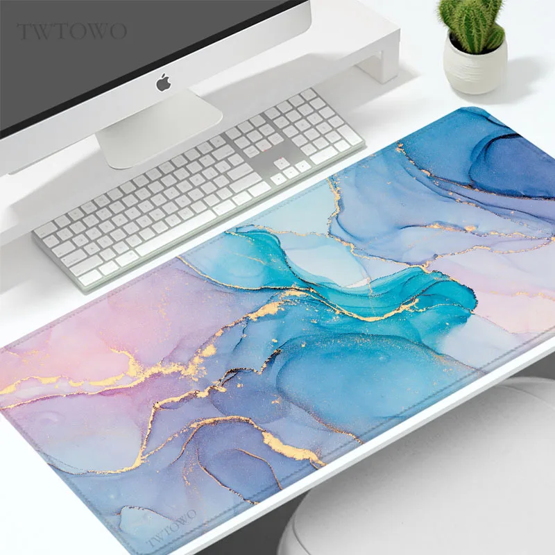 

Mouse Pad Gamer Fashion Marble Aesthetics XL New Computer Custom Mousepad XXL keyboard pad Non-Slip Carpet Mice Pad