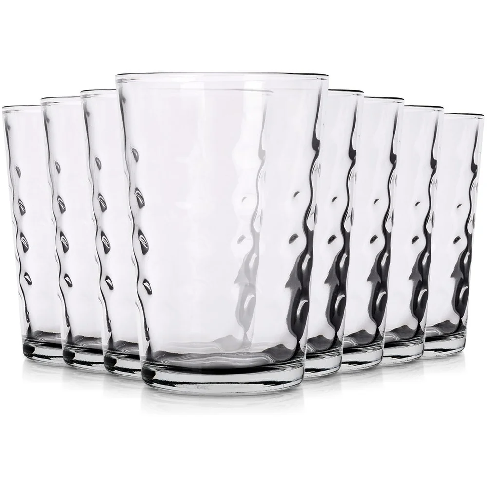 Glazen bekers voor sapdranken, 200 ml, 8 stuks.