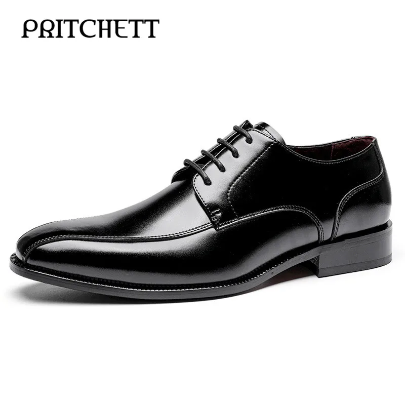 

Retro British Casual Cowhide Leather Shoes Autumn Formal Casual Shoes Men's Genuine Leather Business Formal Men's Shoes