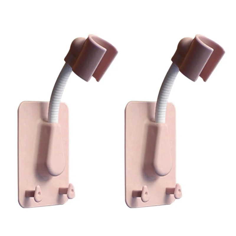 

FAAJ-2PCS Регулируемый на 360 градусов кронштейн для насадки для душа без перфорации кронштейн для насадки для душа Ванная комната Розовый