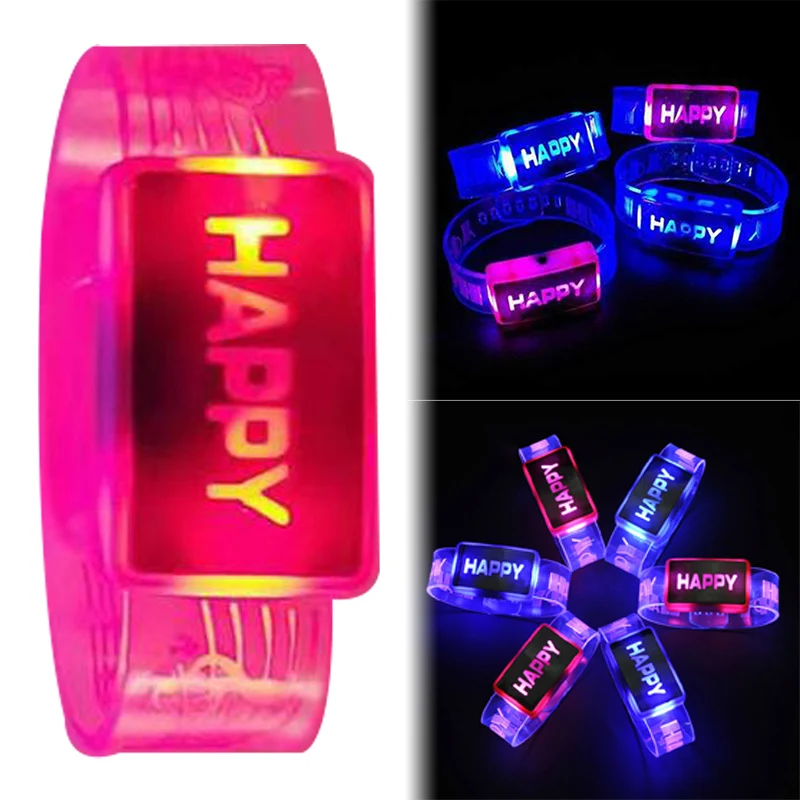 Luminous Bracelet Children's Gift Led Flash Watch Silicone Wrist Band Festival Accessories