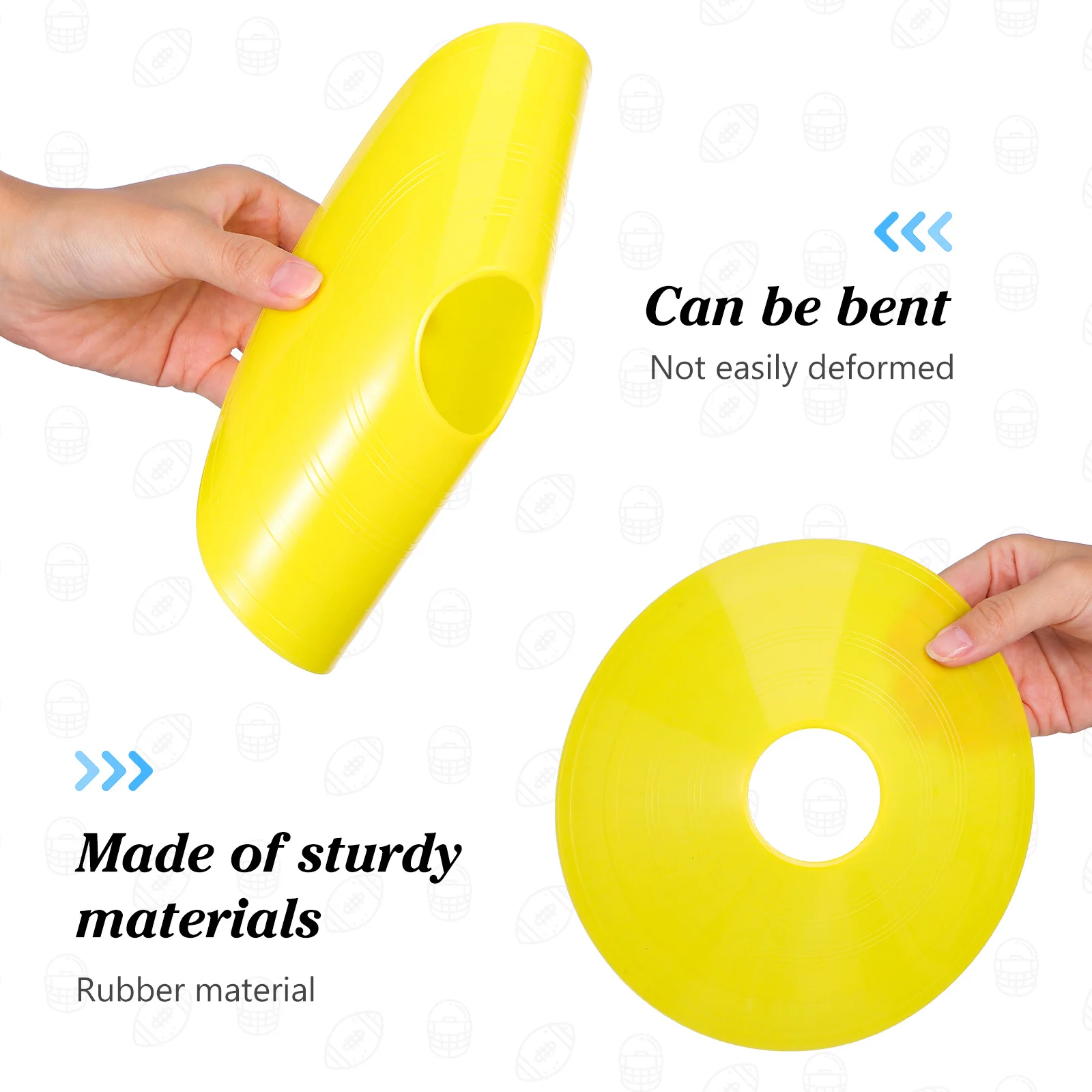 16Pcs Flag Football Training Equipment Durable Flags Belts Cones Adjustable Girth for and Adults Football Flags