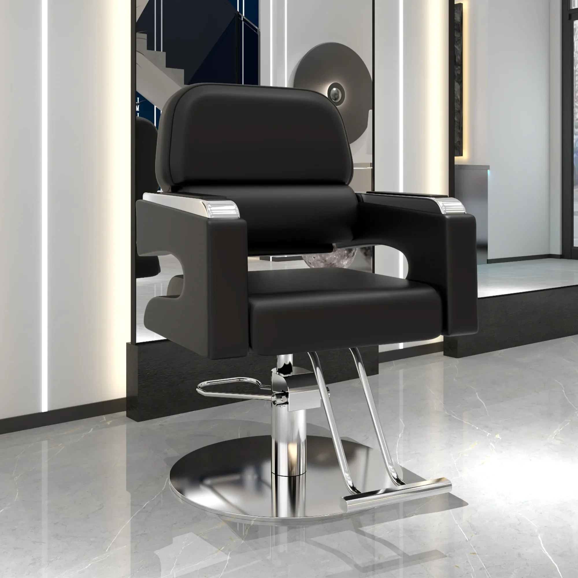 Shipping Barber Chair Shampoo Salon Equipment Barber Chair Commercial Cadeira Para Manicure Profissional Beauty Salon Furniture