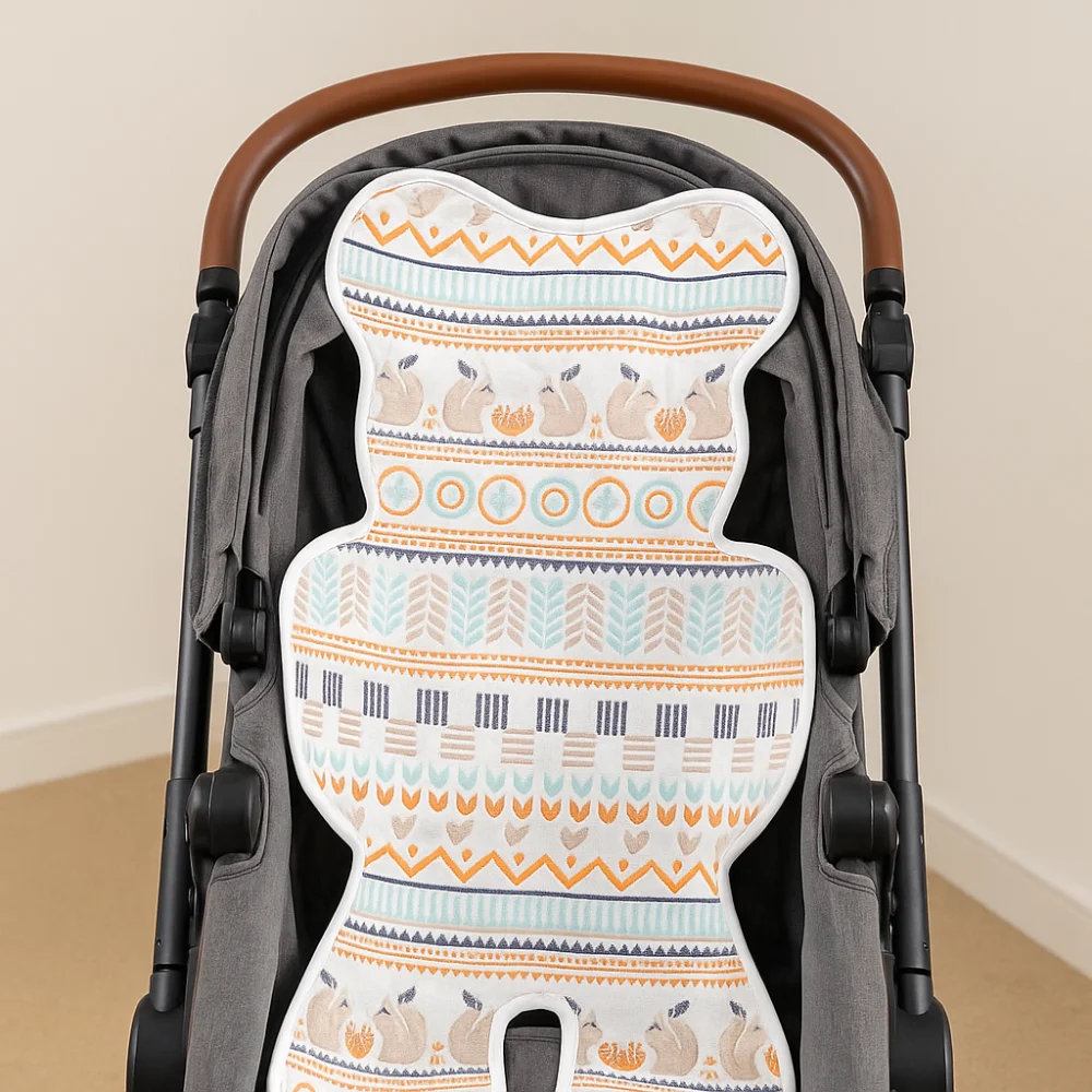 

Soft Baby Stroller Cooling Pad Breathable Cute Baby Stroller Cushion Car Seat Dining Chair Trolley Mat Stroller Accessories