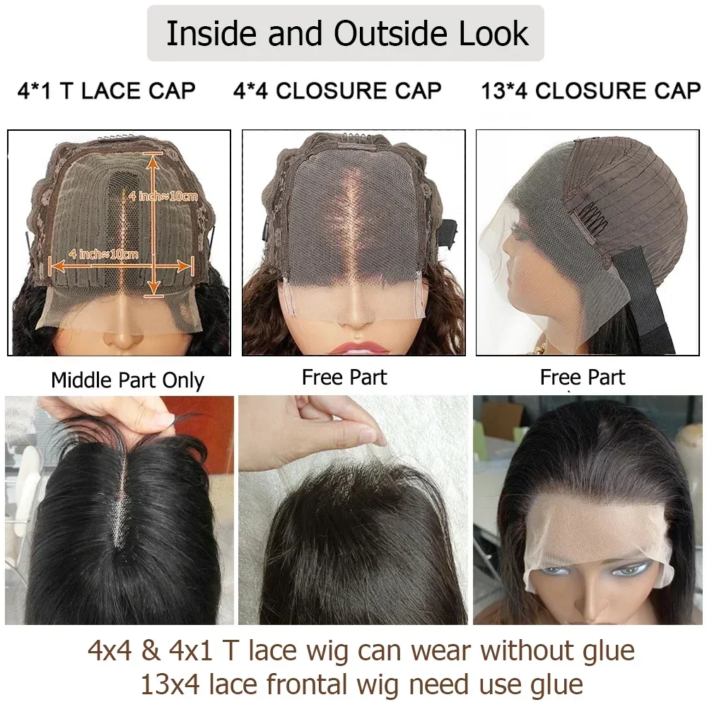 100% Human Hair Wig Brown Black Lace Front Wig For Women Pre-Plucked Transparent Lace Natural Hairline Silky Straight Hair BOBBI image 6