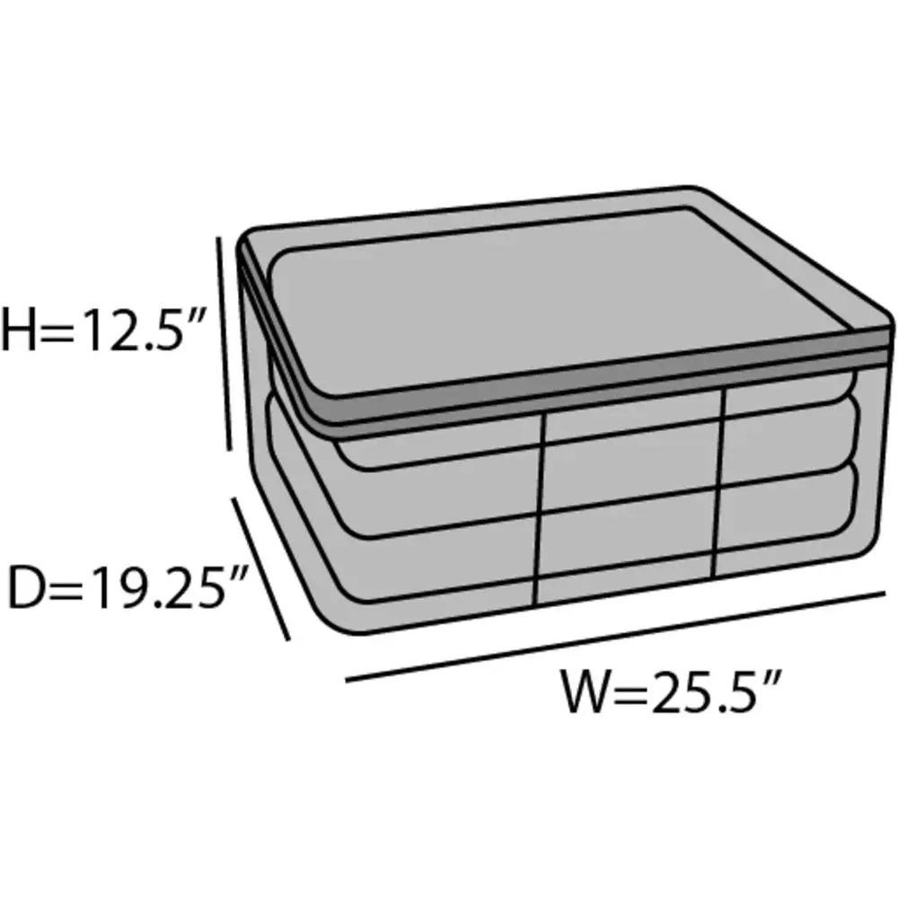 Canvas Storage Bag or Blankets, Clothes & Décor, 100% Cotton Breathable abric, Clear ID Window, Dual Zipper Closure, Carry Handl