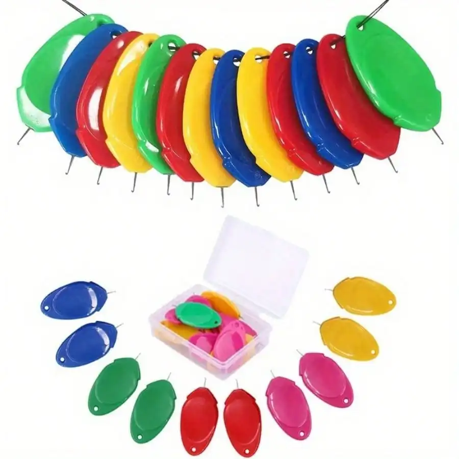 

Набор из 10 инструментов для нарезания резьбы по швейной машине — 2024 новых ручных нитевдевателей с автоматической направляющей (разные цвета) для быстрого использования