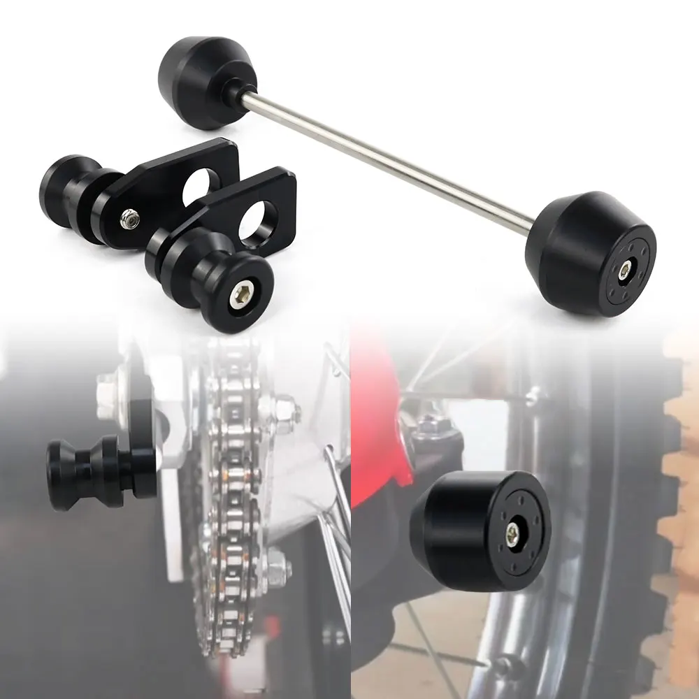 

For Honda CRF250L/CRF250L Rally 2017-2020 CRF300L/CRF300L Rally Front Axle Fork Sliders Crash Protector Swingarm Spools Sliders