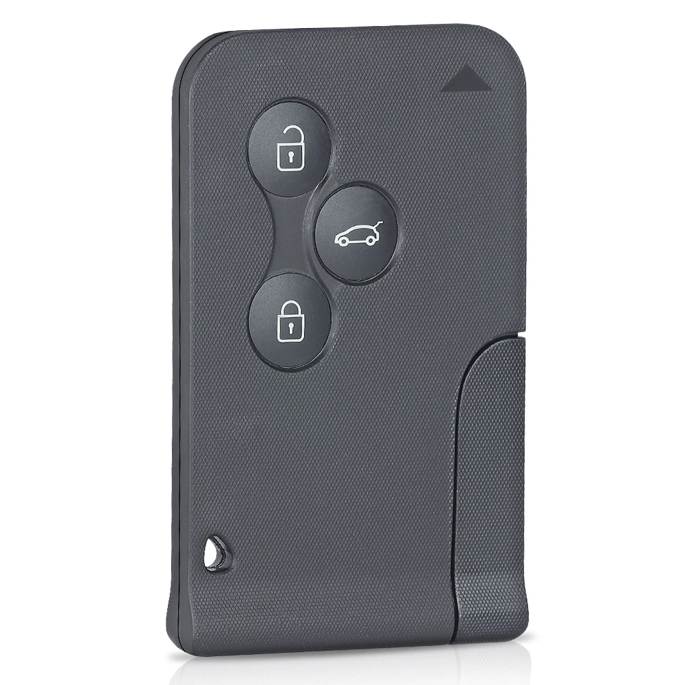 Keyecu 433MHz ID46 PCF7943 ชิป Keyless Go แฮนด์ฟรีสมาร์ทรีโมทกุญแจรถ Fob 3 ปุ่ม BCM สําหรับ Renault Megane 2 Scenic 2 Clio 2