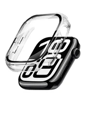 Tempered Glass+cover For Apple Watch Accessories 45mm 41mm 44mm 40mm 42mm Screen Protector Apple watch Case serie 9 4 5 6 SE 7 8