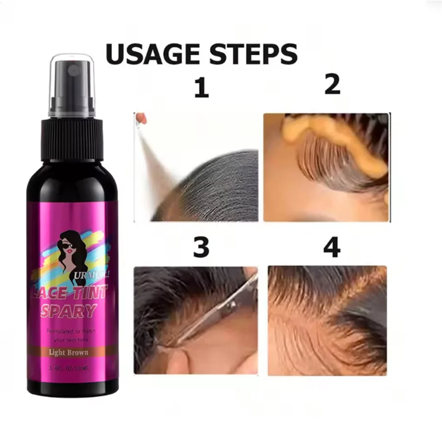 10pcs Lace Wig Install Kit Set, Hair Wax Stick, Lace Tint Pen, Wig Bonding Glue, Adhesive Remover, Melting Spray