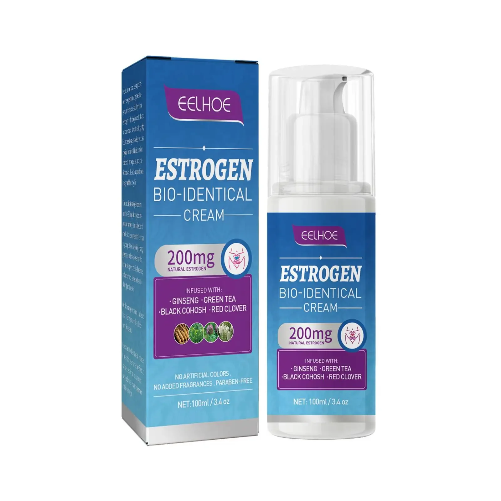 Estrogen Relief Cream for Women Reduce Fatigue Relieve Anxiety Stress Emotional Flashes Menopausal Progesterone Body Health Care