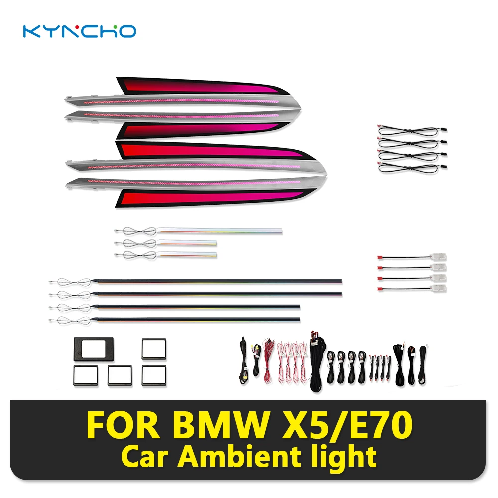 For BMW X5 E70 2006 2013 LED Car Ambient Light Interior Symphony Ceiling Light App Controlled Dream Color with Colorful Feature