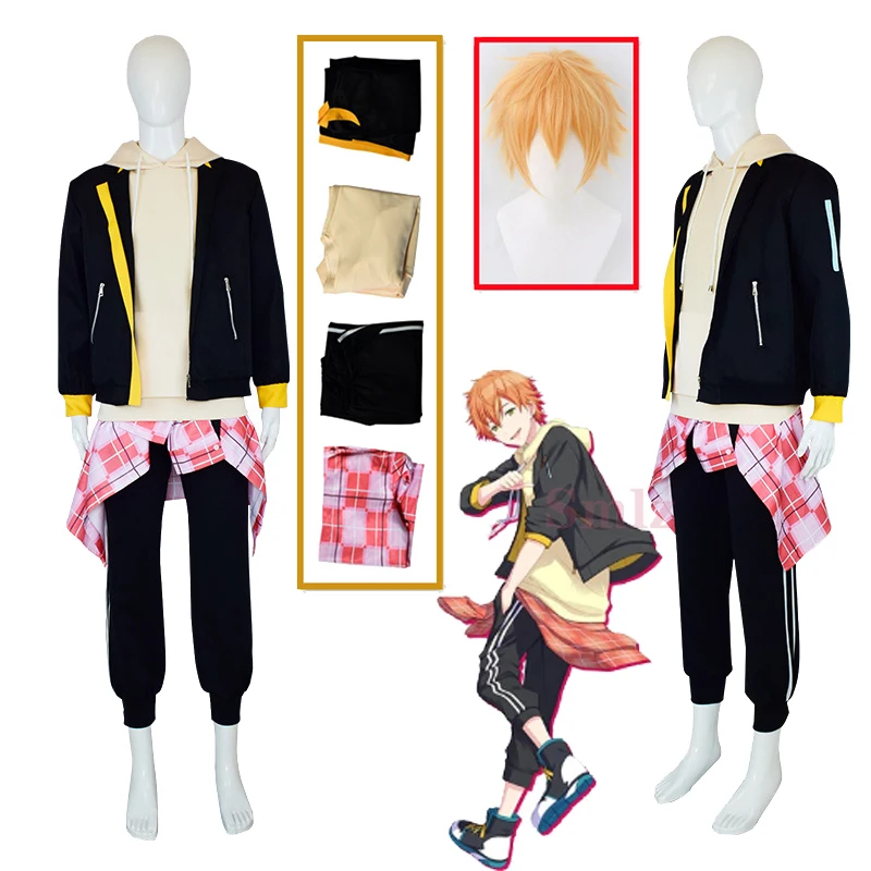 Shinonome Akito Cosplay Anime Project Sekai Colorful Stage Feat Cosplay Costumes Wig Kamiyama Jacket Sweater Pants School set