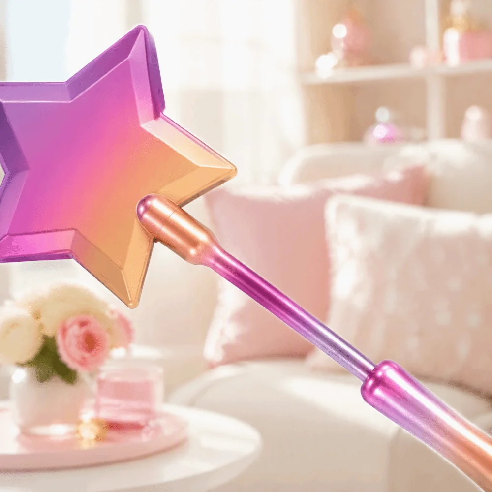 3D Printed Credit Card Wand Retractable Design Concealed Slot Tap To Pay Card Holder Star Shape Snug Card Holder