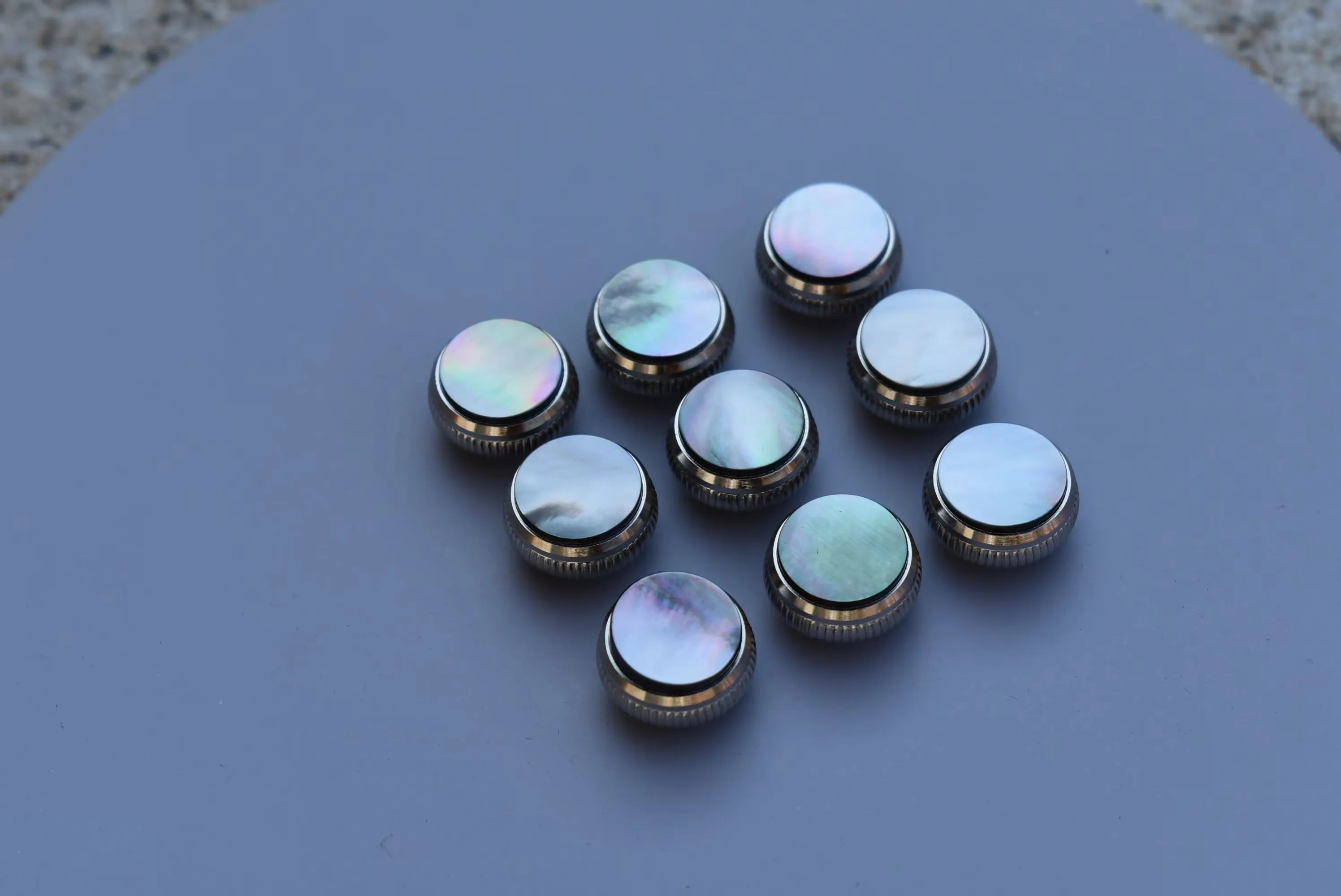 

9 Pcs Trumpet Instrument Keys Featuring an Elegant Clasp