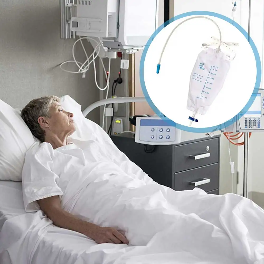 5/10/20/30/50/100pcs 750ML Urinary Drainage Bags Anti-Reflux Urine Collector Wearable Men Elderly Disposable Sterile Urine Bag