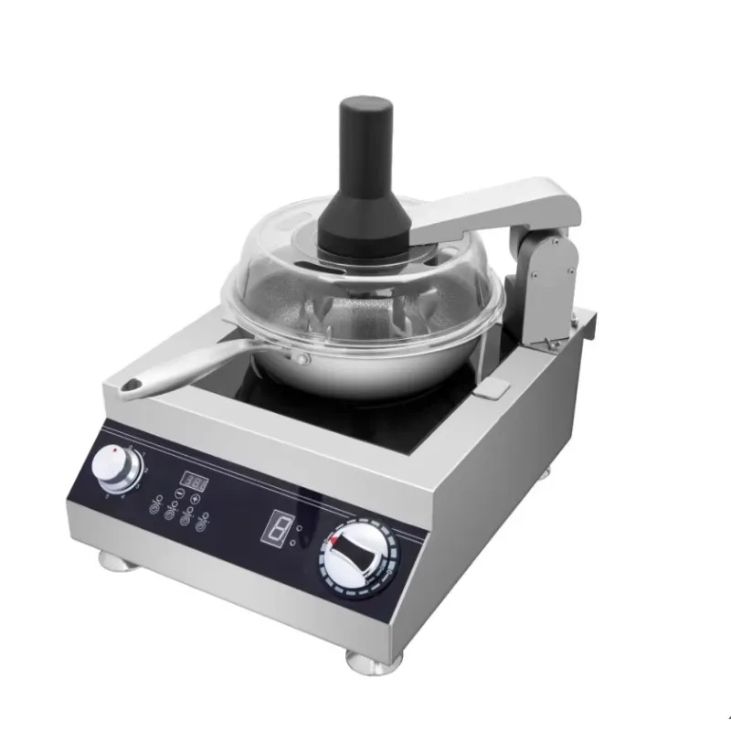 In-smart Electric Automatic Stainless Steel Wok Cooking Machine 3.5KW 220V Table Top Self-Stirring Commercial Kitchen Equipment