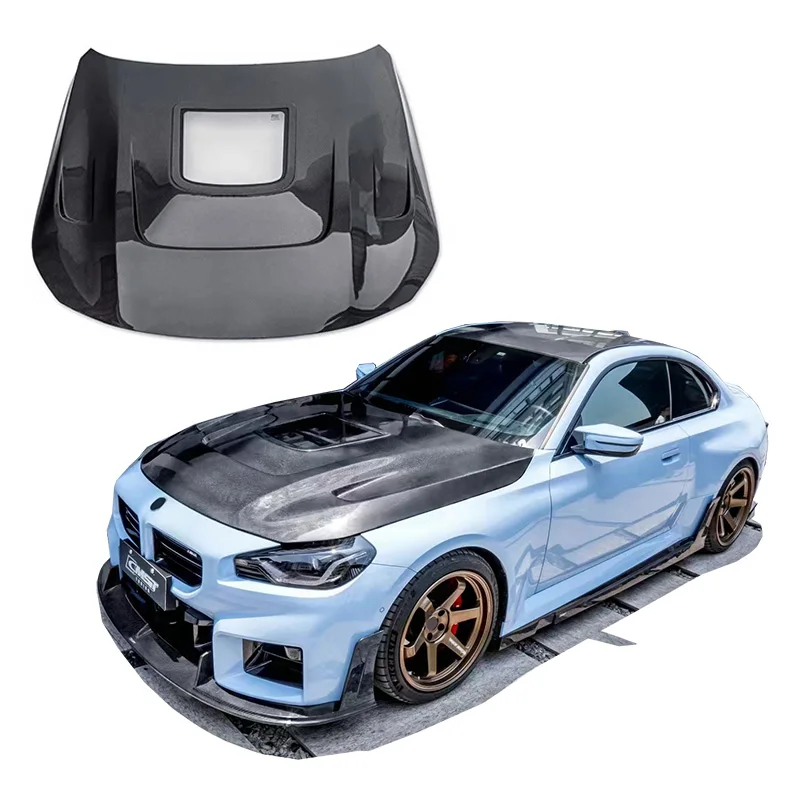 

Runde Carbon Fiber Hood For BMW M2 G87 2023+ M240 Upgrade CMST Style Body Kit Front Engine Valve Cover Auto Parts Performance