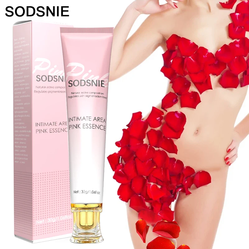 

Intimate Area Whitening Cream Pink Body Essence Lighten Melanin Underarms Hips Inner Thighs Brightening Repair Private Part Care