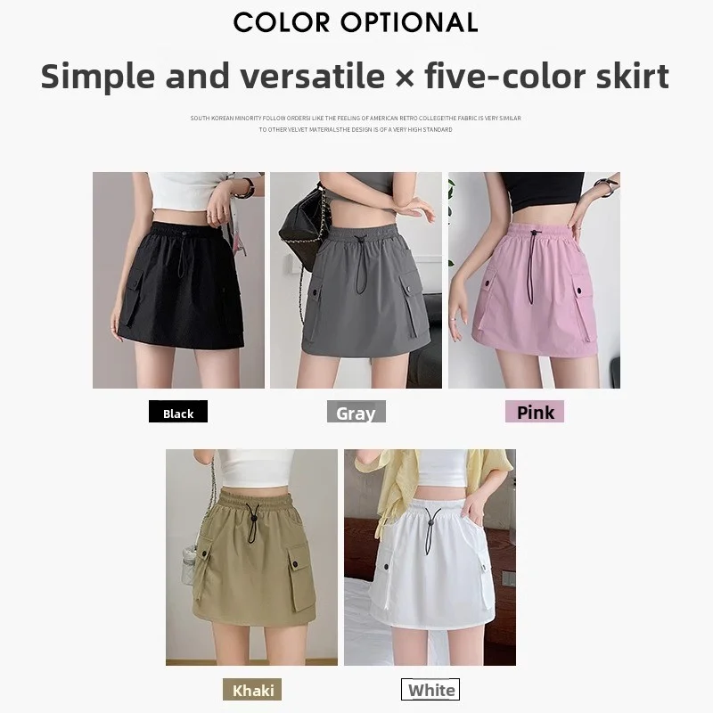 New Fall/Summer Women's Mini Work Skirts: Loose, Slimming, and Versatile Skirts