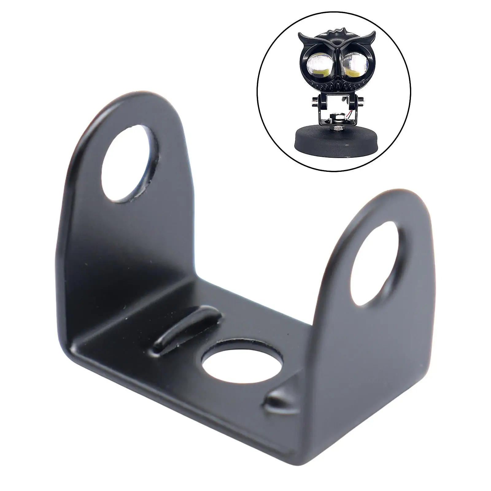 High Performance Iron Light Bracket Mount Universal Fit Black Multifunction Holder for Motorcycle Repair