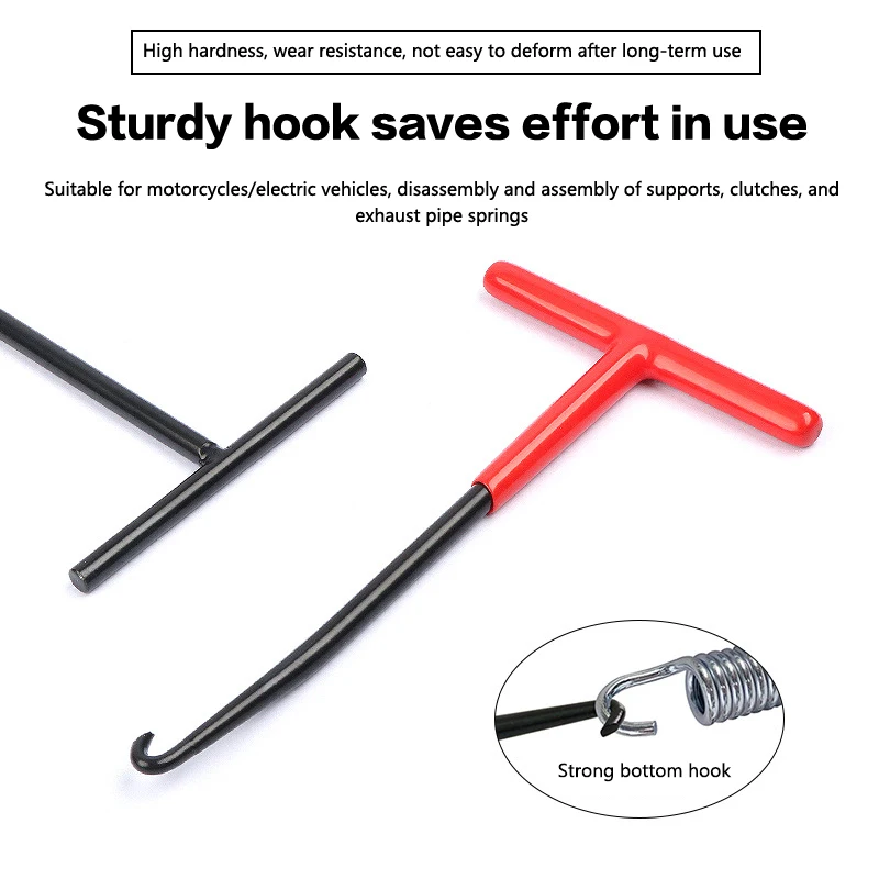 Motorcycle Exhaust Spring Hook Universal Exhaust Pipe Spring Wrench Puller Installer Hook Tool Motorcycle Removal Repair Tools