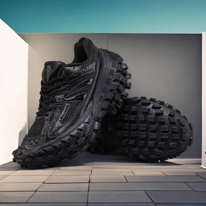 2025 ربيع جديد سميكة القاع أحذية رجالي السلامة في الهواء الطلق لحوم البقر وتر تسولي جلد طبيعي أحذية عمل أكسفورد عادية #5