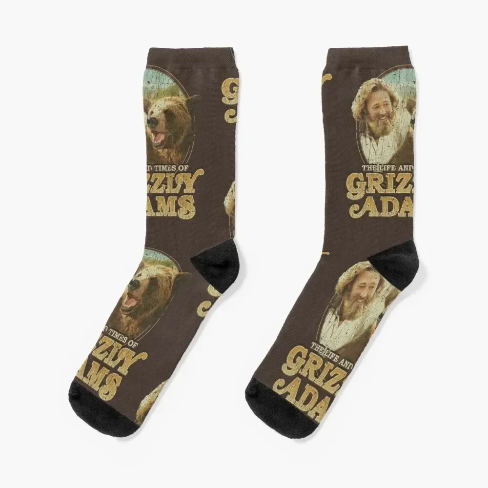 

The Life and Times of Grizzly Adams Socks hockey Toe sports hiking Thermal man winter Men Socks Women's