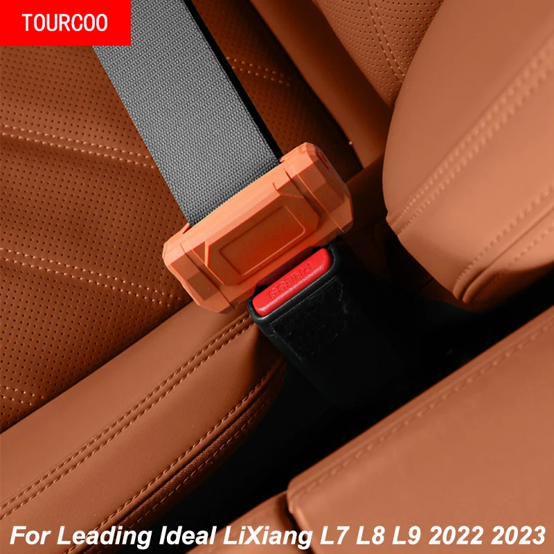 For Leading Ideal LiXiang L7 L8 L9 2022 2023 Safety Belt Protective Silicone Cover Interior Accessories