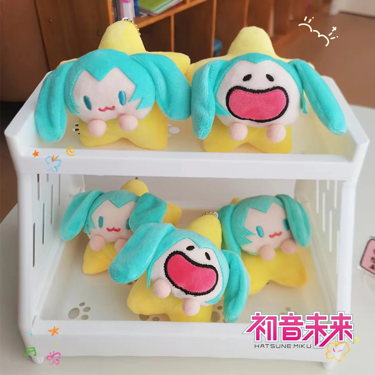 Hatsune Miku Plush Keychain Keyrings Japanese Anime Figure Hatsune Miku Keychain Keyrings Backpack Bags Pendant Accessories 2024