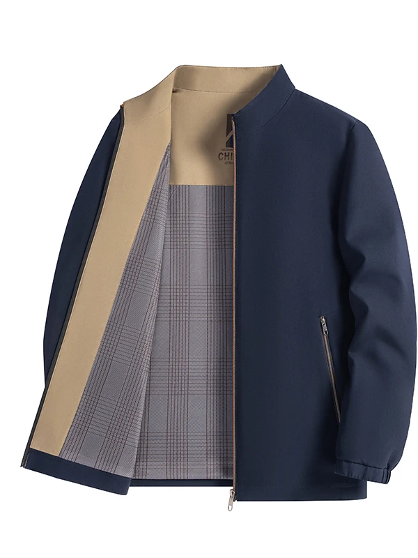 معطف رجالي شتوي من القطن ثينيد بياقة واقفة دافئ مبطن Fce ببطانة إضافية وحامل أنيق حضري مناسب معطف طويل Sve