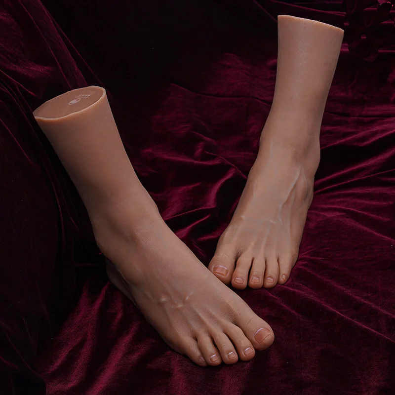 

High Simulation Foot Model Large Size 1:1 Real Male Feet Fetish Display Props Medical Painting Teaching Lifelike TG4601