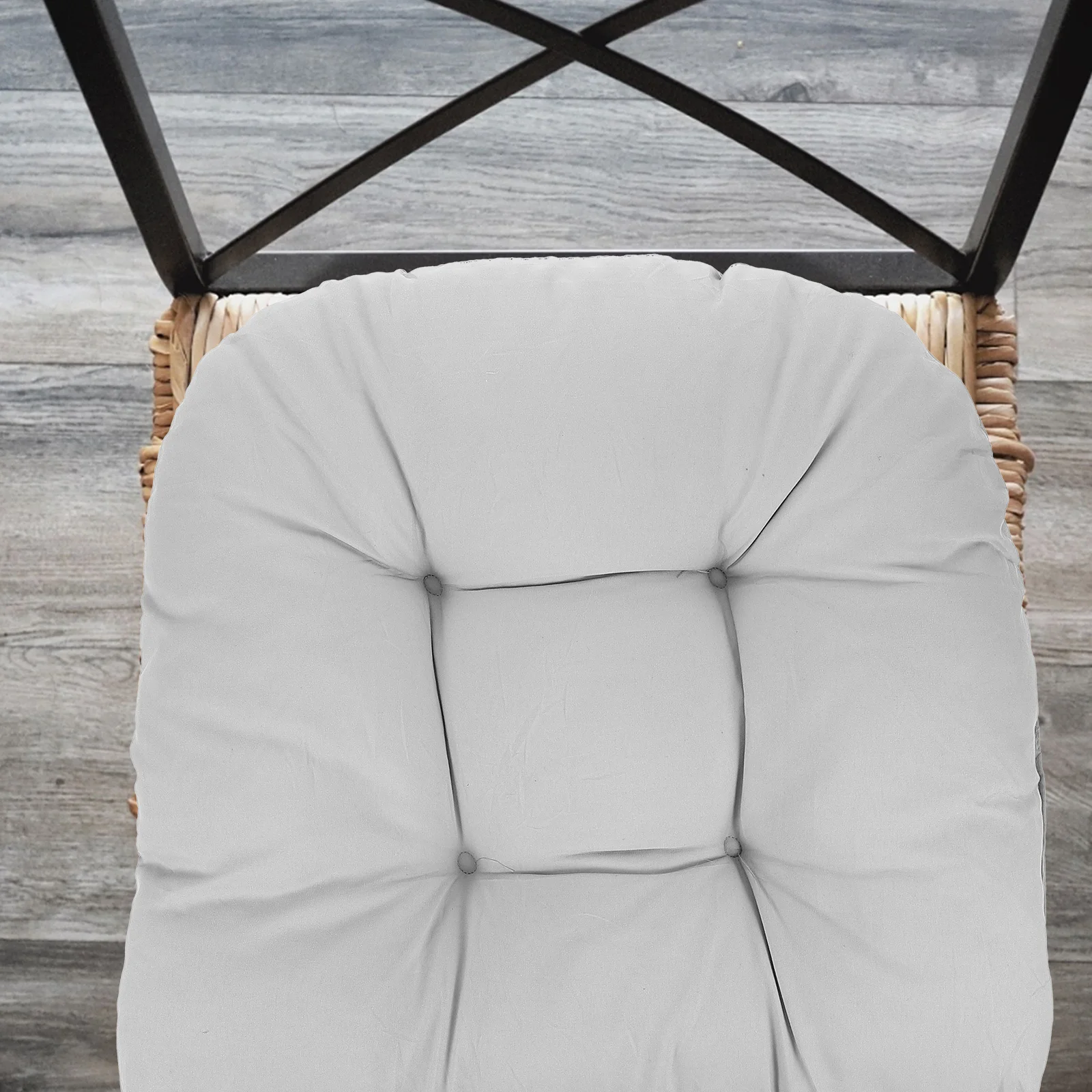 

Comfortable 2pcs Floor Cushion for Outdoor Garden Chairs Thickened Seat Pads Patio Wicker Furniture Portable Non Slip Surface