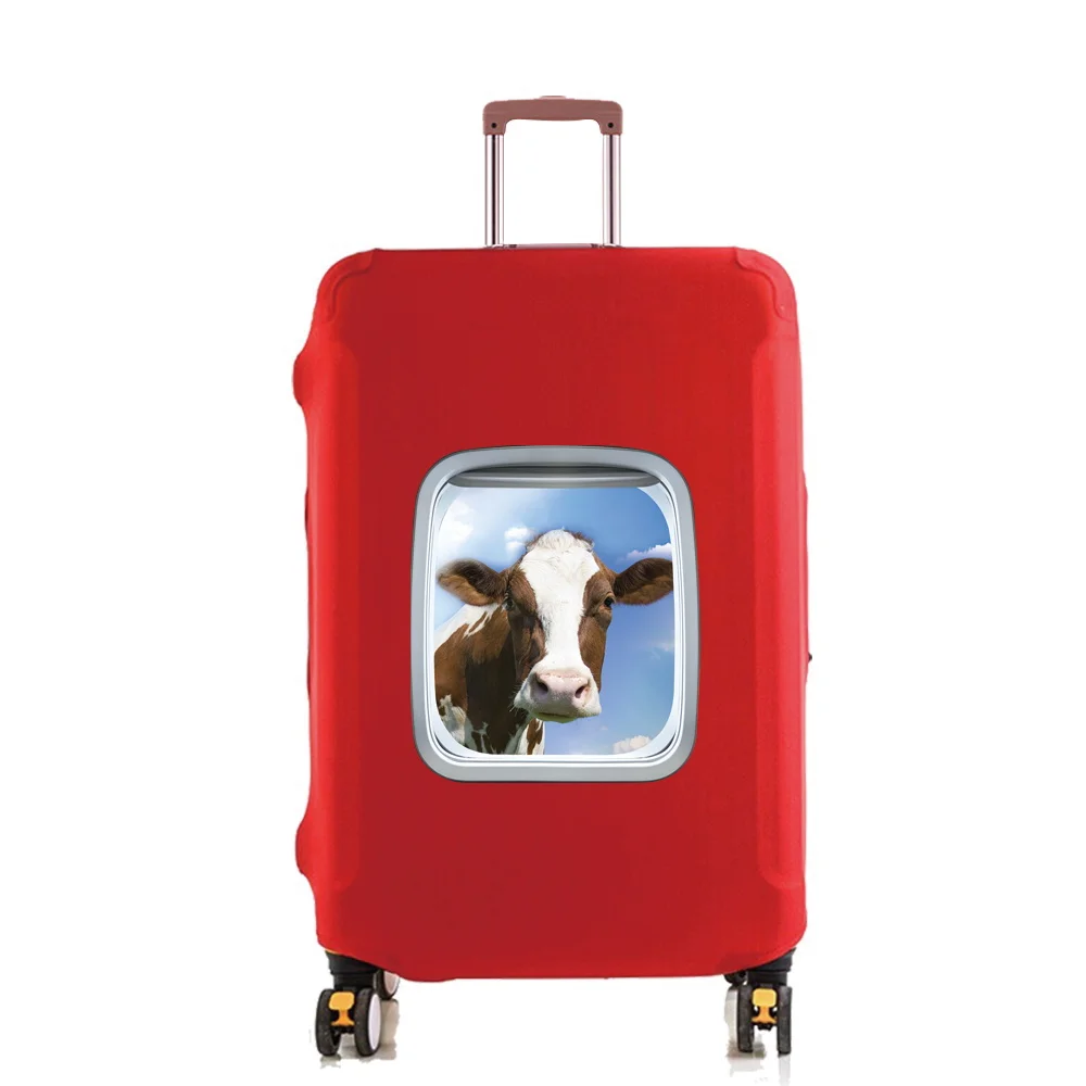 Juste de protection anti-poussière réutilisable pour bagages, housses anti-rayures, série de motifs d'animaux mignons, accessoires de voyage