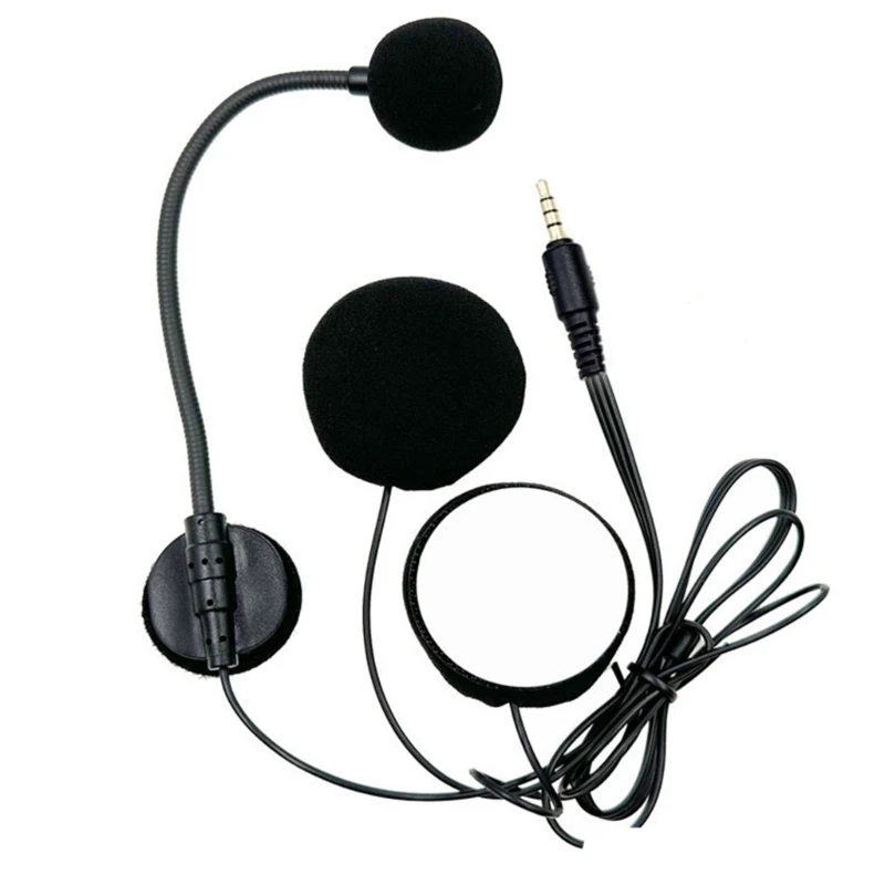 2023 capacetes alto-falante fone ouvido microfone 3.5mm cabeça reta para capacetes motocicleta