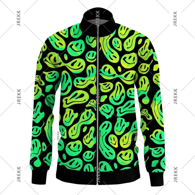 Personality Street Bomber Jacket For Men's Clothing Abstract Art Graffiti Hip Hop Lapel Jackets Funny Duck 3D Print Men Coat