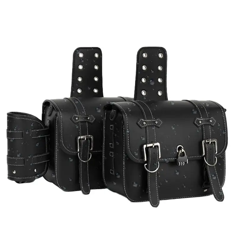 

Motorcycle Side Luggage Bags Saddle Bag Waterproof Side Toolbags Quick Release Buckles Riding Accessories 1 Pair Luggage Bags