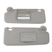 Parasol gris con bloqueo UV para coche, visera izquierda y derecha con espejo para Chevrolet SONIC SPARK 2012-2020 MATIZ 2004-2017, 1 par